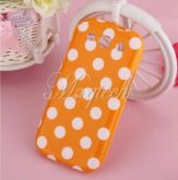 Case polka dot laranja - p/ SIII