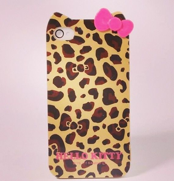 Case oncinha da Hello Kitty - 4/4s