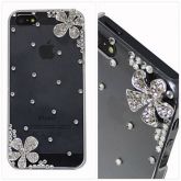 Case florzinhas strass - iPhone 5